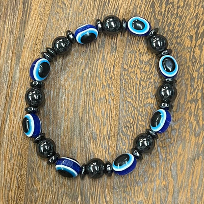 Stone Bracelet 8 mm | Magnetic Hematite Bracelet