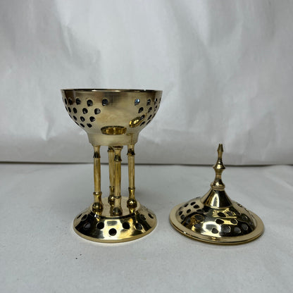 Incense Burner | Brass Greek Pedestal Burner