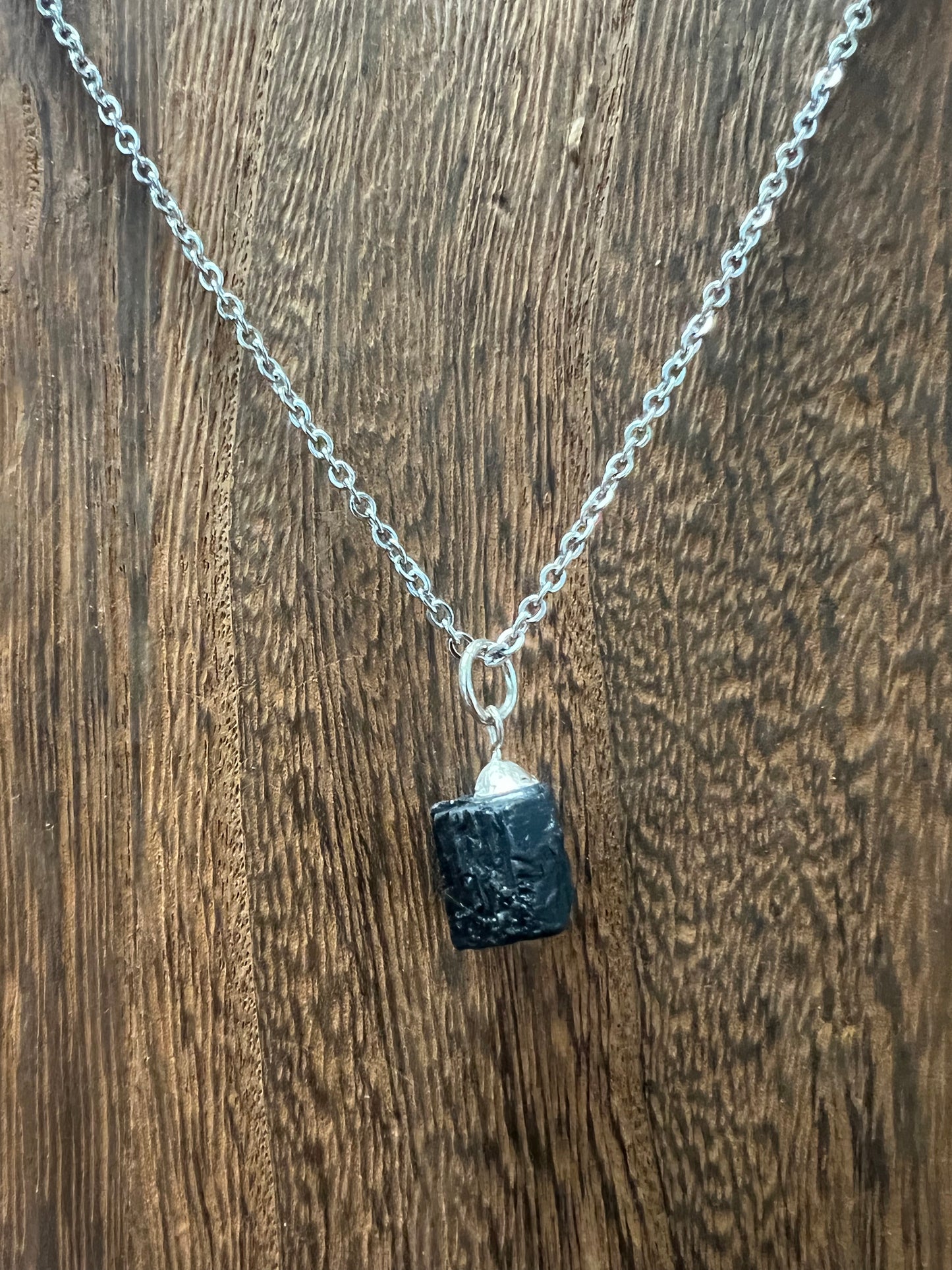 Stone Necklaces | Raw Black Tourmaline Stone Necklace