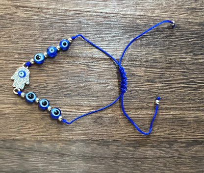 Bracelets |  Hamsa Evil Eye Adjustable Bracelets