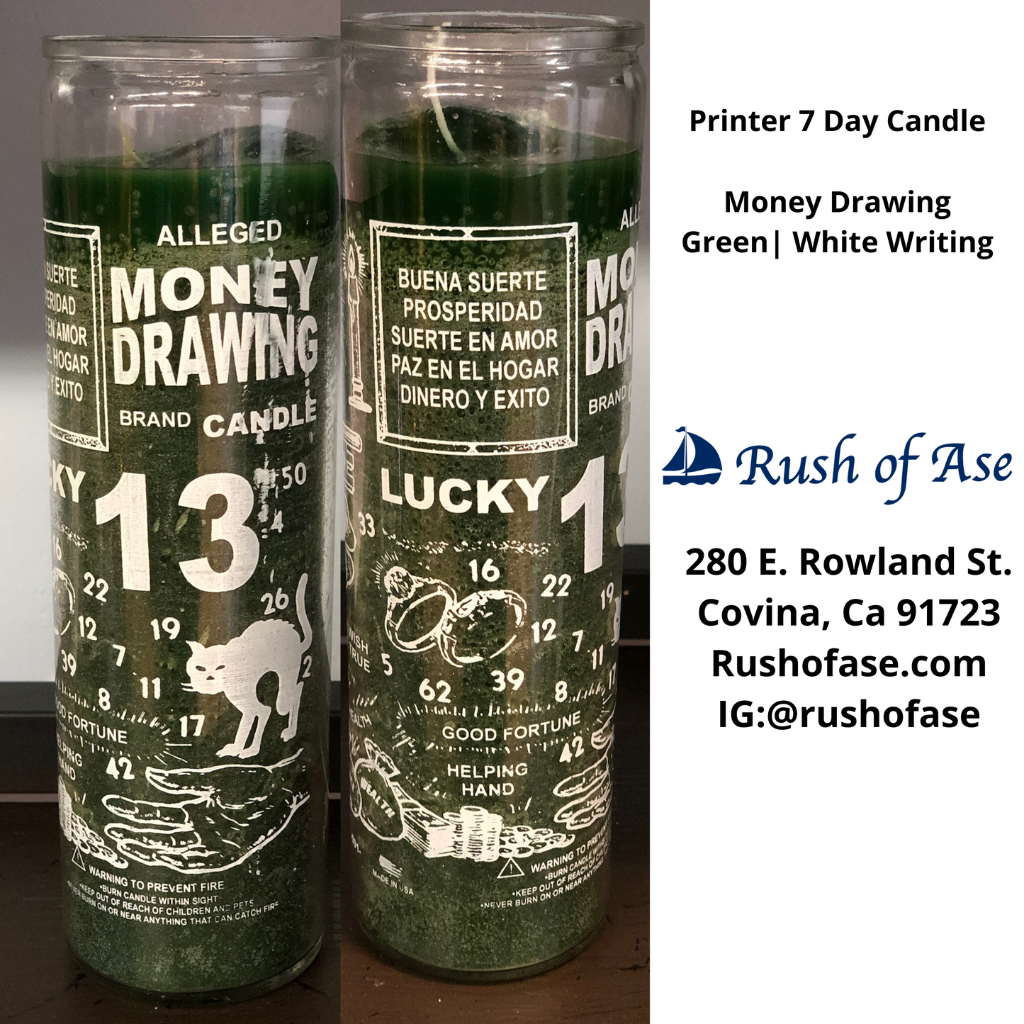 Candles | 7 Day Candles | Printed 7 Day Candle  [FREE SHIPPING USA]