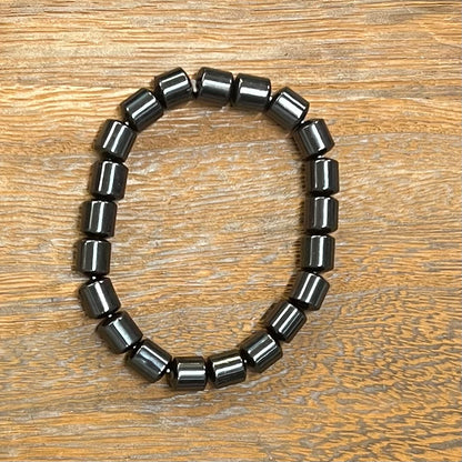 Stone Bracelet 8 mm | Magnetic Hematite Bracelet