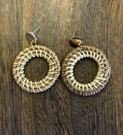 Earrings | Rattan Earrings | Woven Earrings