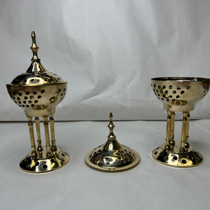 Incense Burner | Brass Greek Pedestal Burner