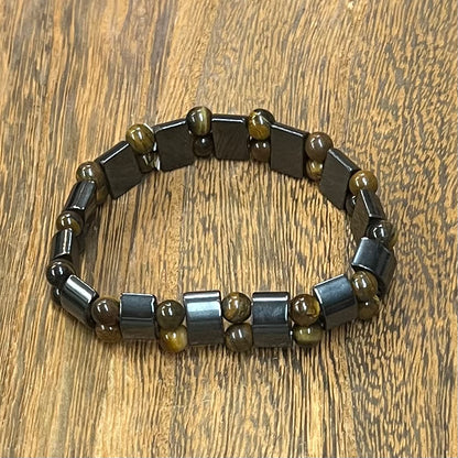 Stone Bracelet 8 mm | Magnetic Hematite Bracelet