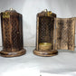 Incense Burner | Charcoal Jalí Cut Tower Brass Burner - 8Hx4D