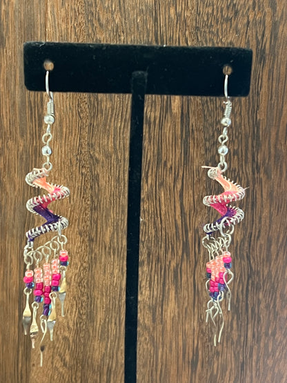 Earrings | Spiral Swirl Peruvian Thread Earrings