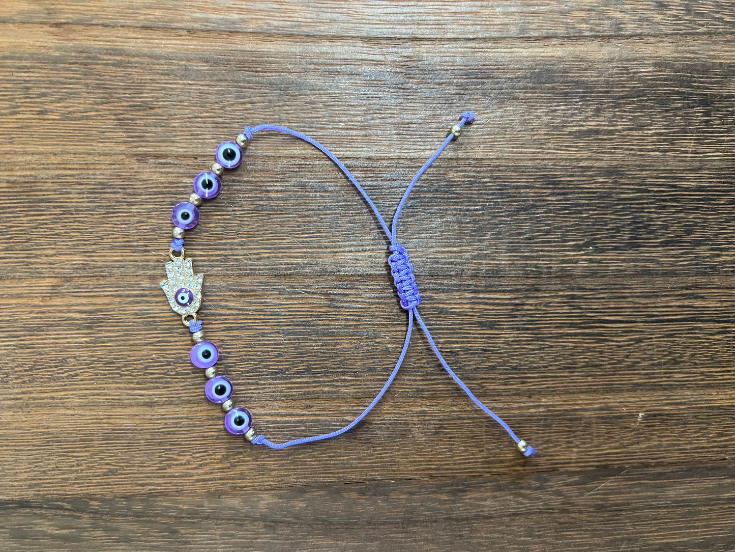 Bracelets |  Hamsa Evil Eye Adjustable Bracelets