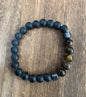 Stone Bracelet 8 mm | Magnetic Hematite Bracelet