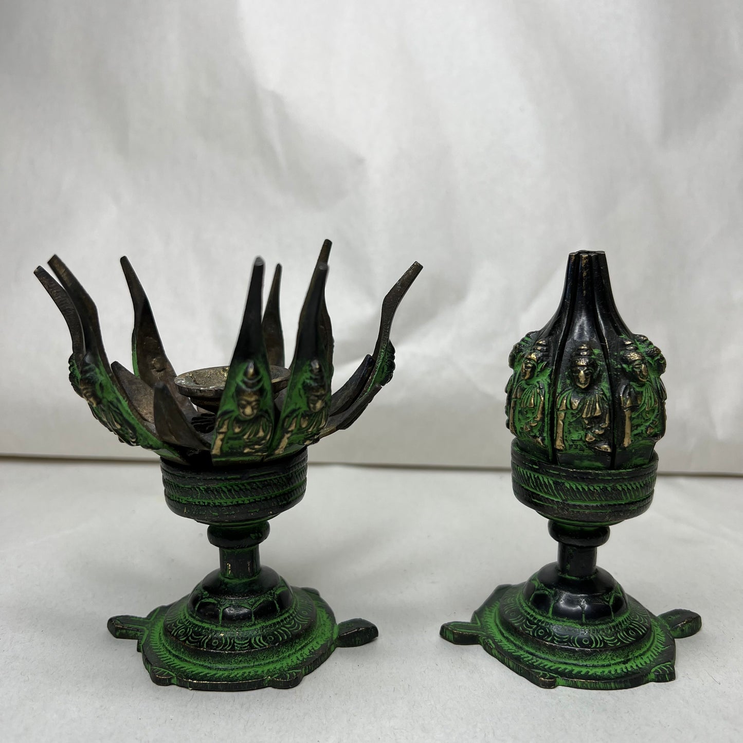 Incense Burner | Lotus Antique Brass Burner