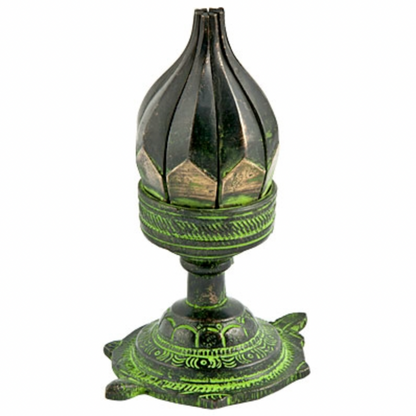 Incense Burner | Lotus Antique Brass Burner